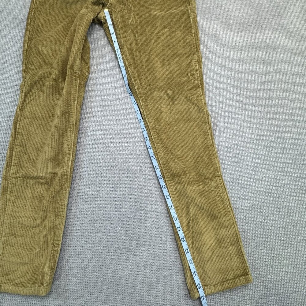 Levi's Womens Size W31 L30 Corduroy Jeans Tan Straight Leg 5 Pocket Mid Rise - Picture 11 of 14